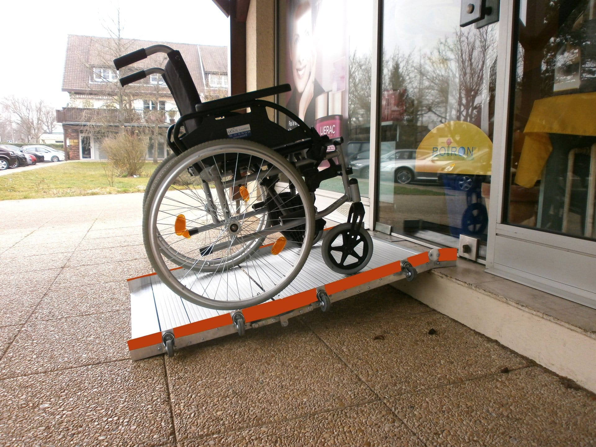 Rampe De Mobilité Pliable Monzana - En Acier Allié, Couleur Argent, Occasion